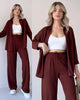 SHOPPILINK'S-Two Piece Suit Button Co-Ord Casual Set